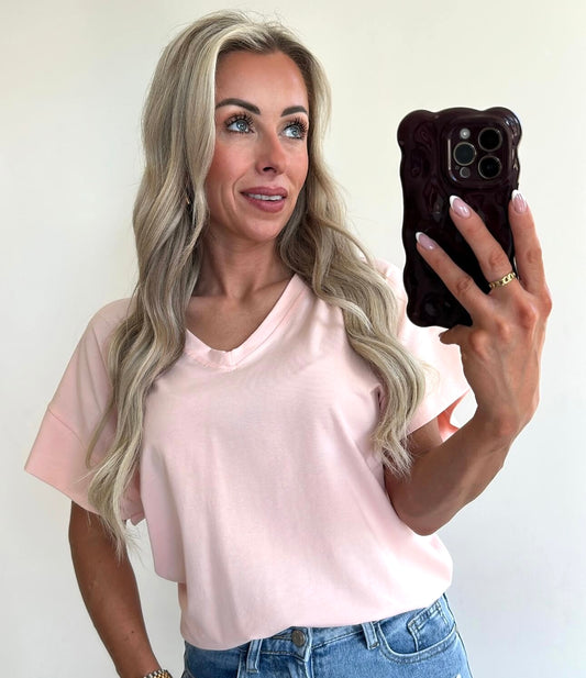 NOVA T-shirt - peachy pink