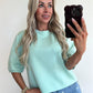 SANDIE Sweat Top - turquoise