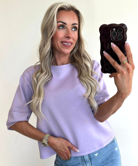 SANDIE Sweat Top - lila