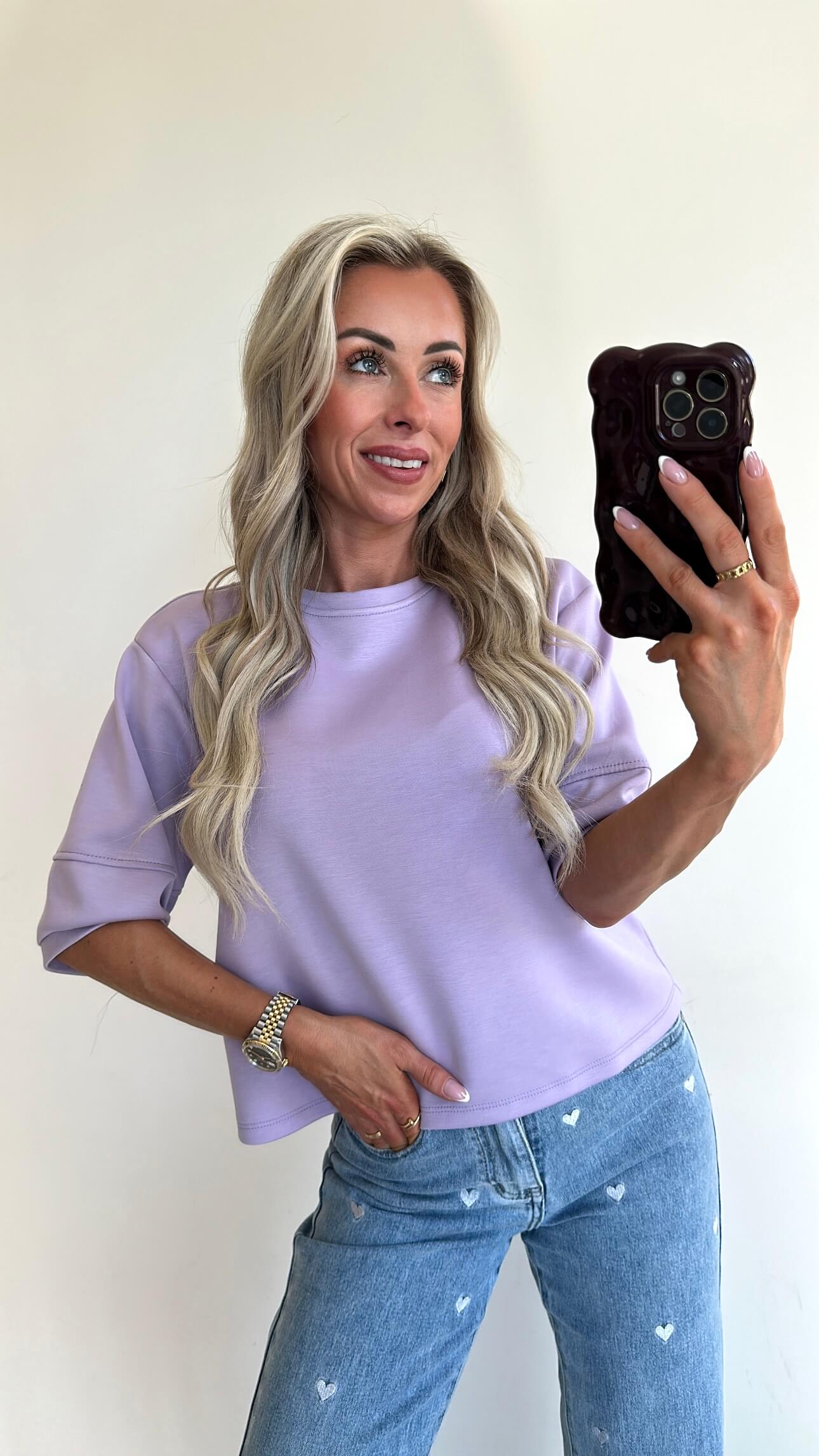 SANDIE Sweat Top - lila