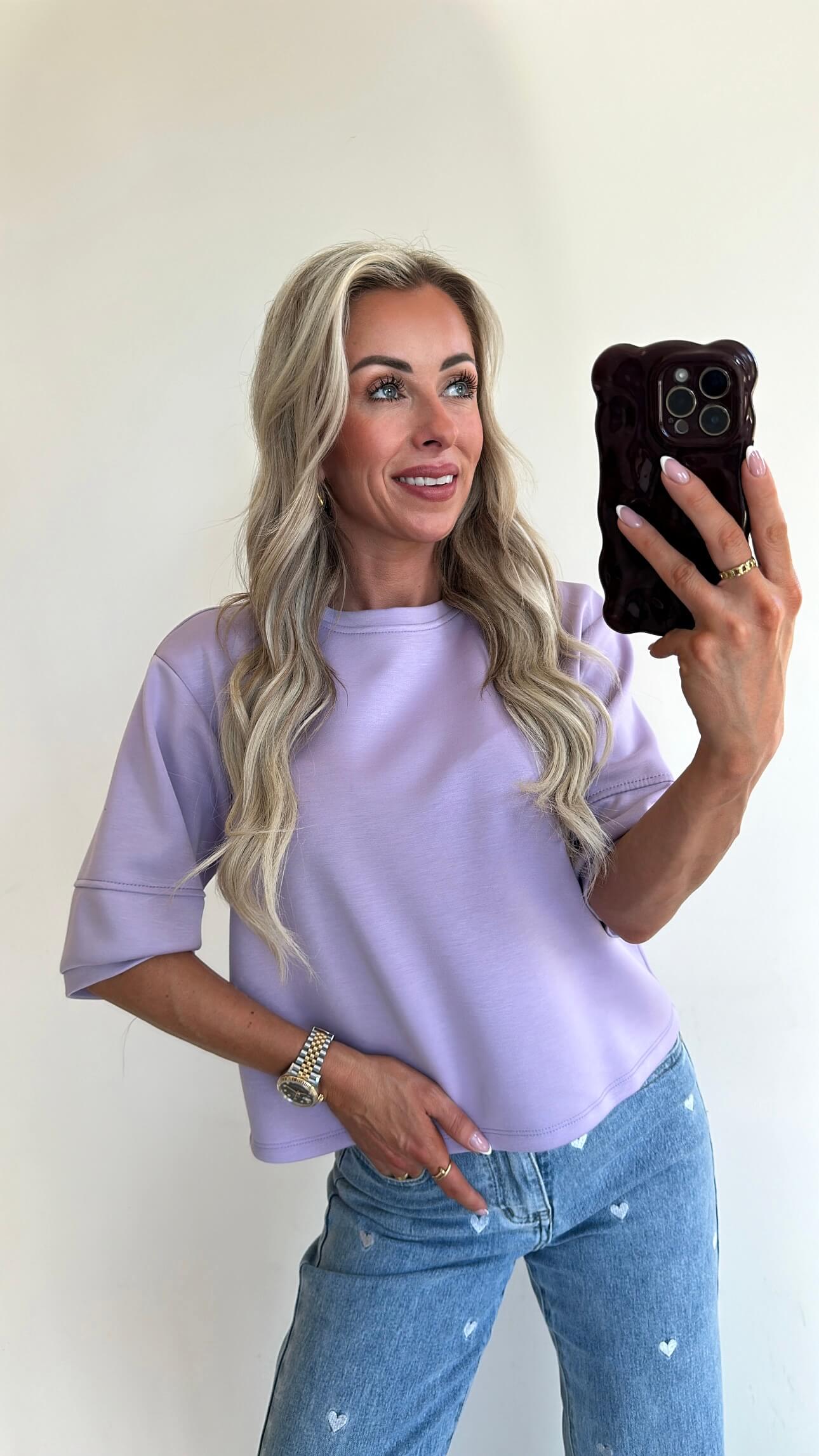 SANDIE Sweat Top - lila