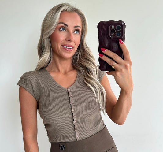 TIFFANIE Top - taupe