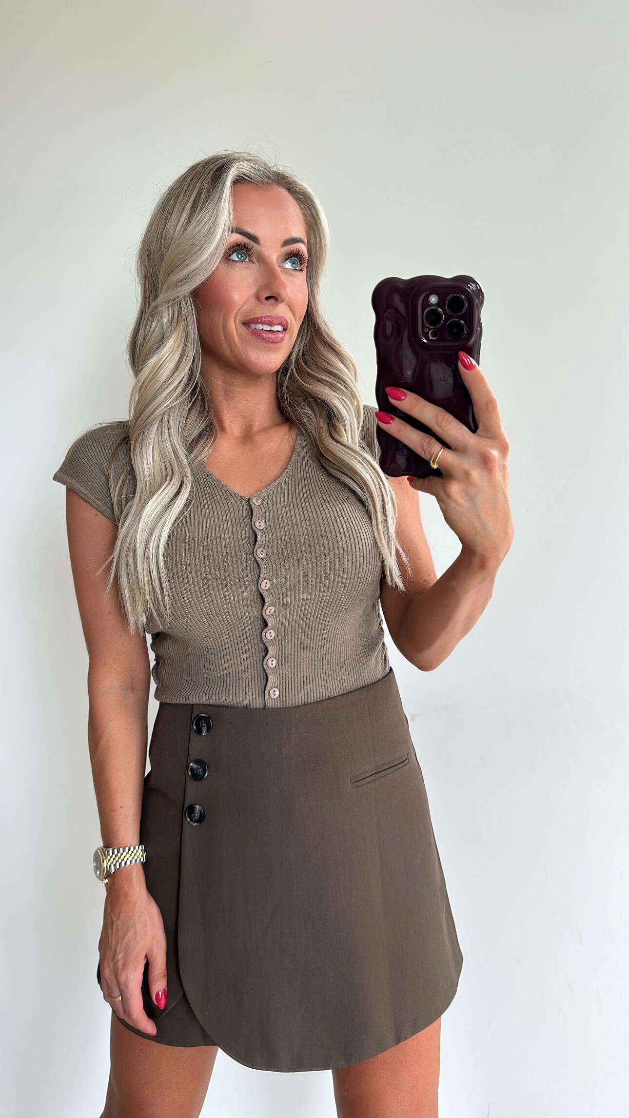 TIFFANIE Top - taupe