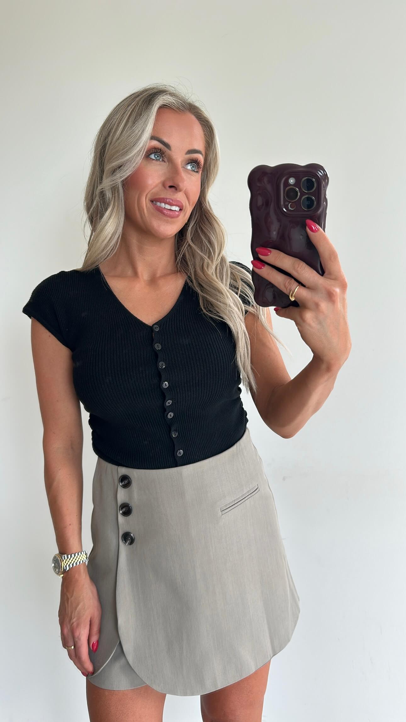 TIFFANIE Top - black