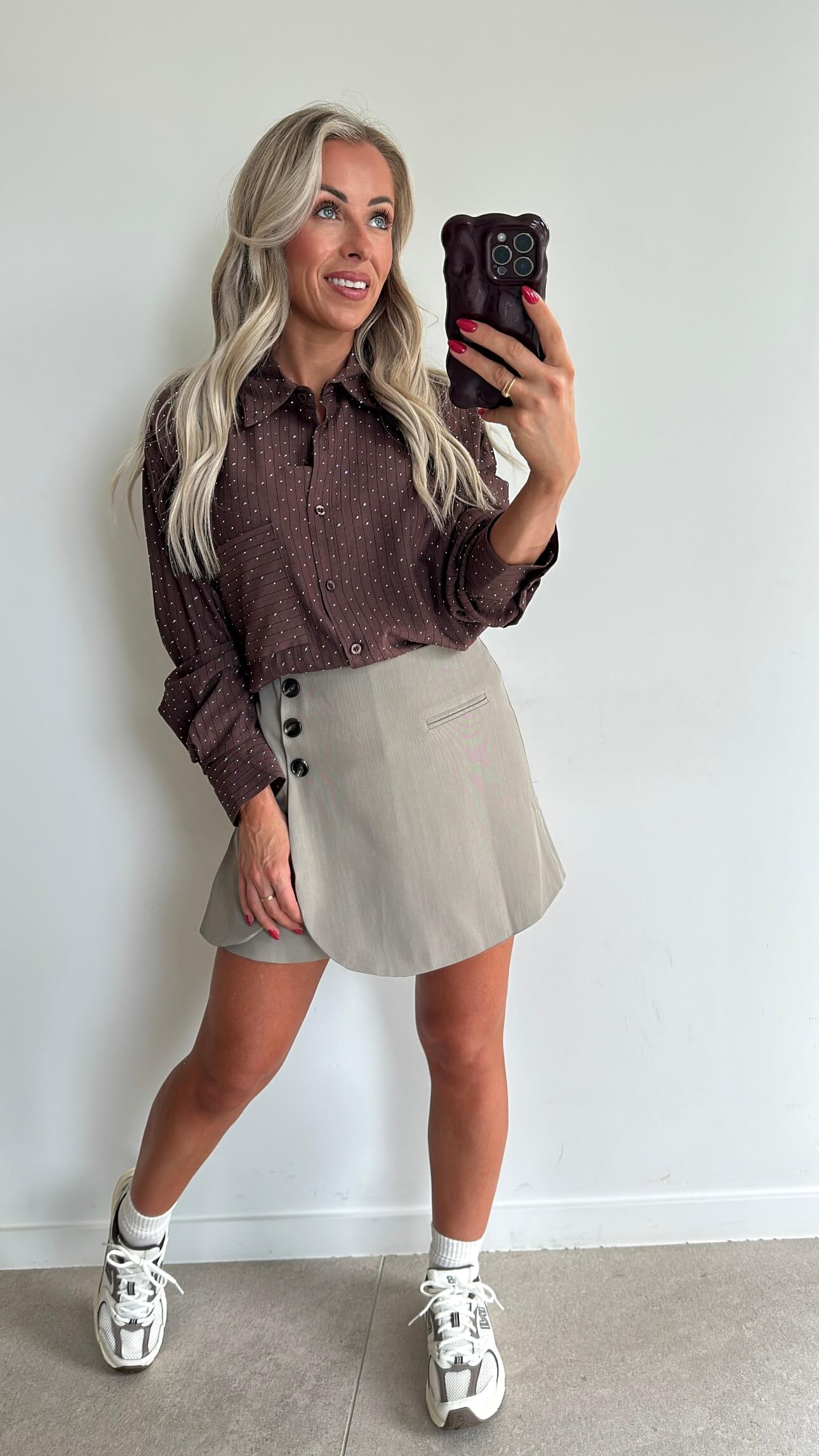 BELLE Blouse - brown