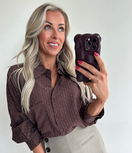 BELLE Blouse - brown