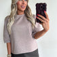 SANDIE Sweat Top - taupe