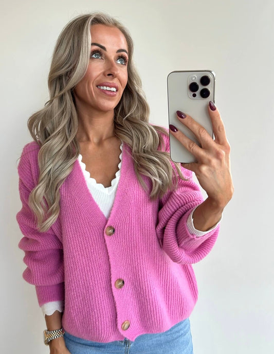 CAMILLE Cardigan - bonbon pink