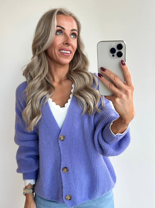 CAMILLE Cardigan - perfect purple