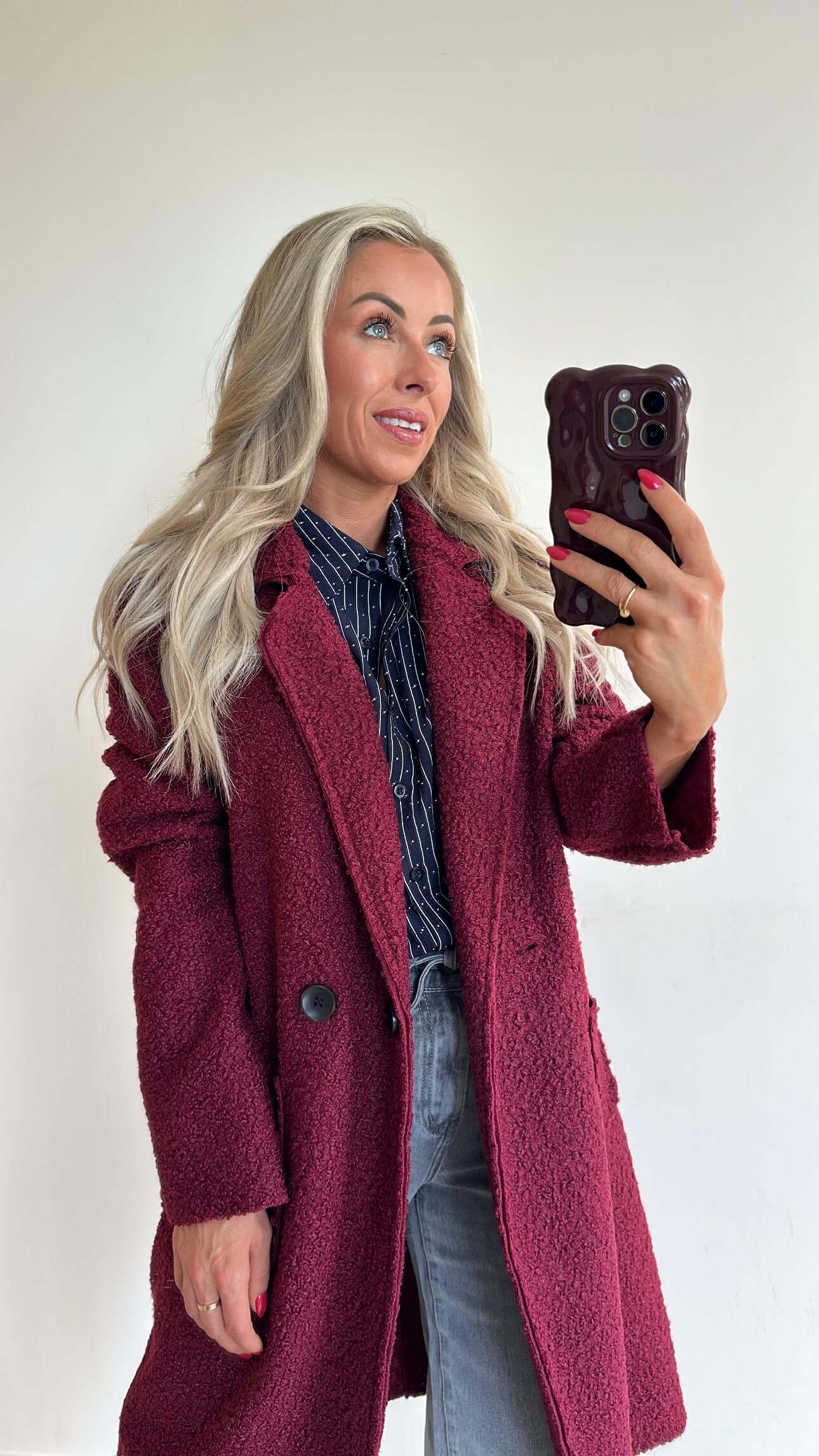 CAMI Coat - burgundy