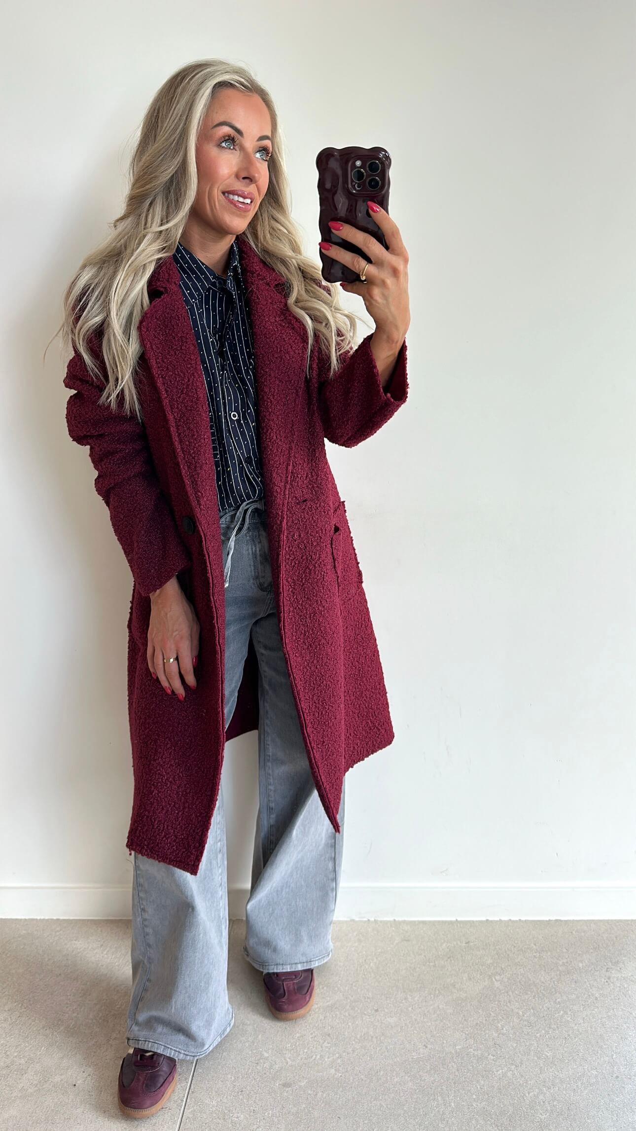 CAMI Coat - burgundy
