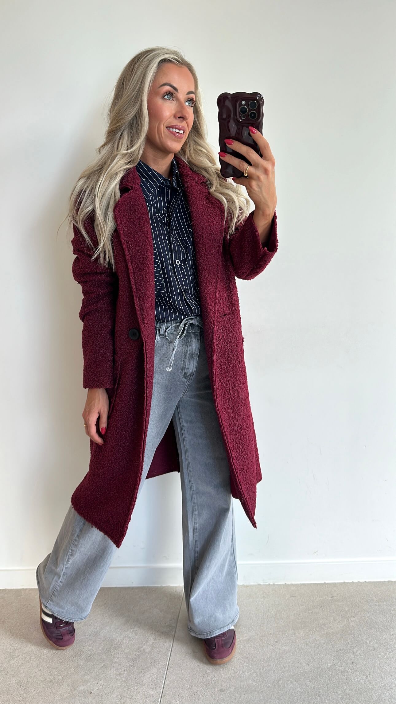 CAMI Coat - burgundy
