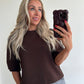 SANDIE Sweat Top - brown