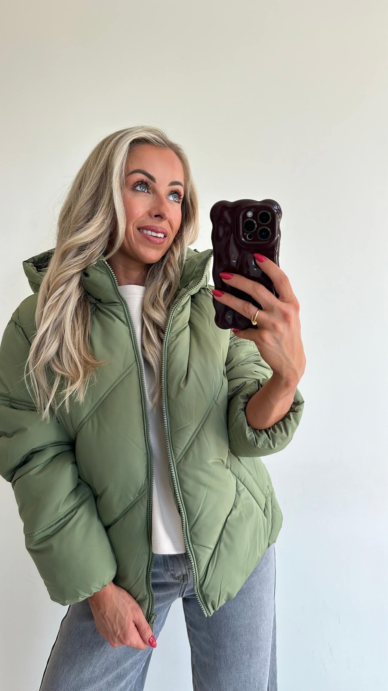 DOLLIE Down Coat - perfect green