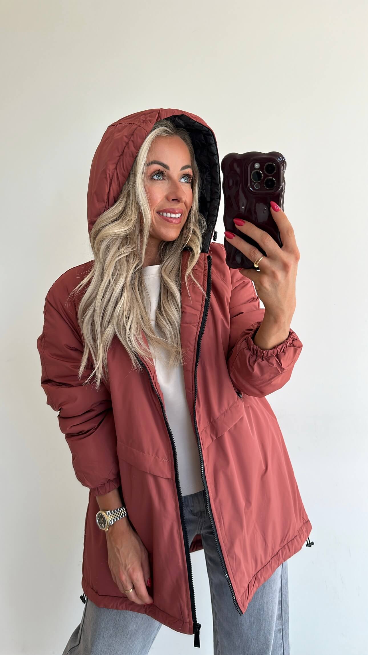 RAINY Coat - terracotta