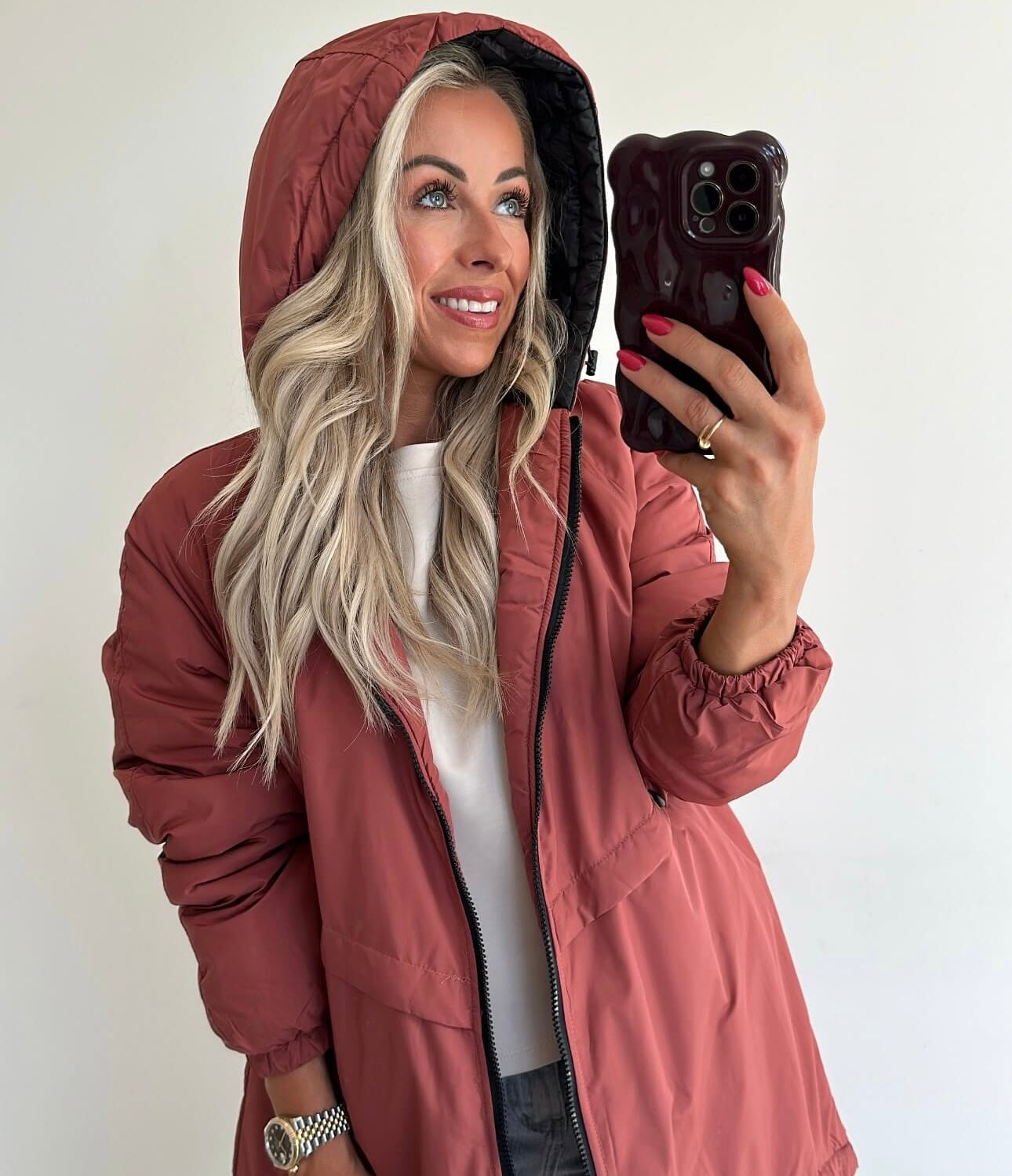 RAINY Coat - terracotta