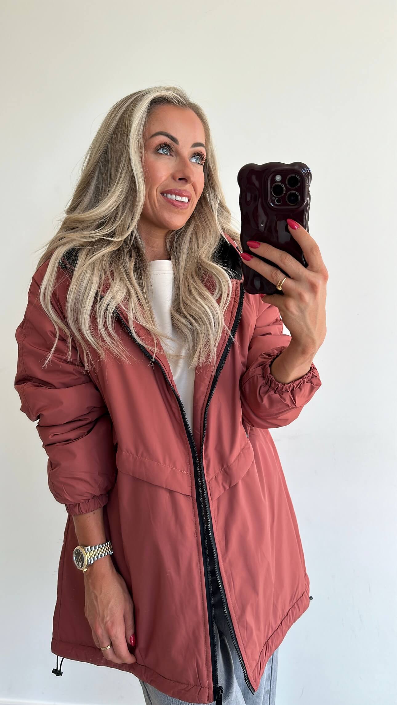 RAINY Coat - terracotta