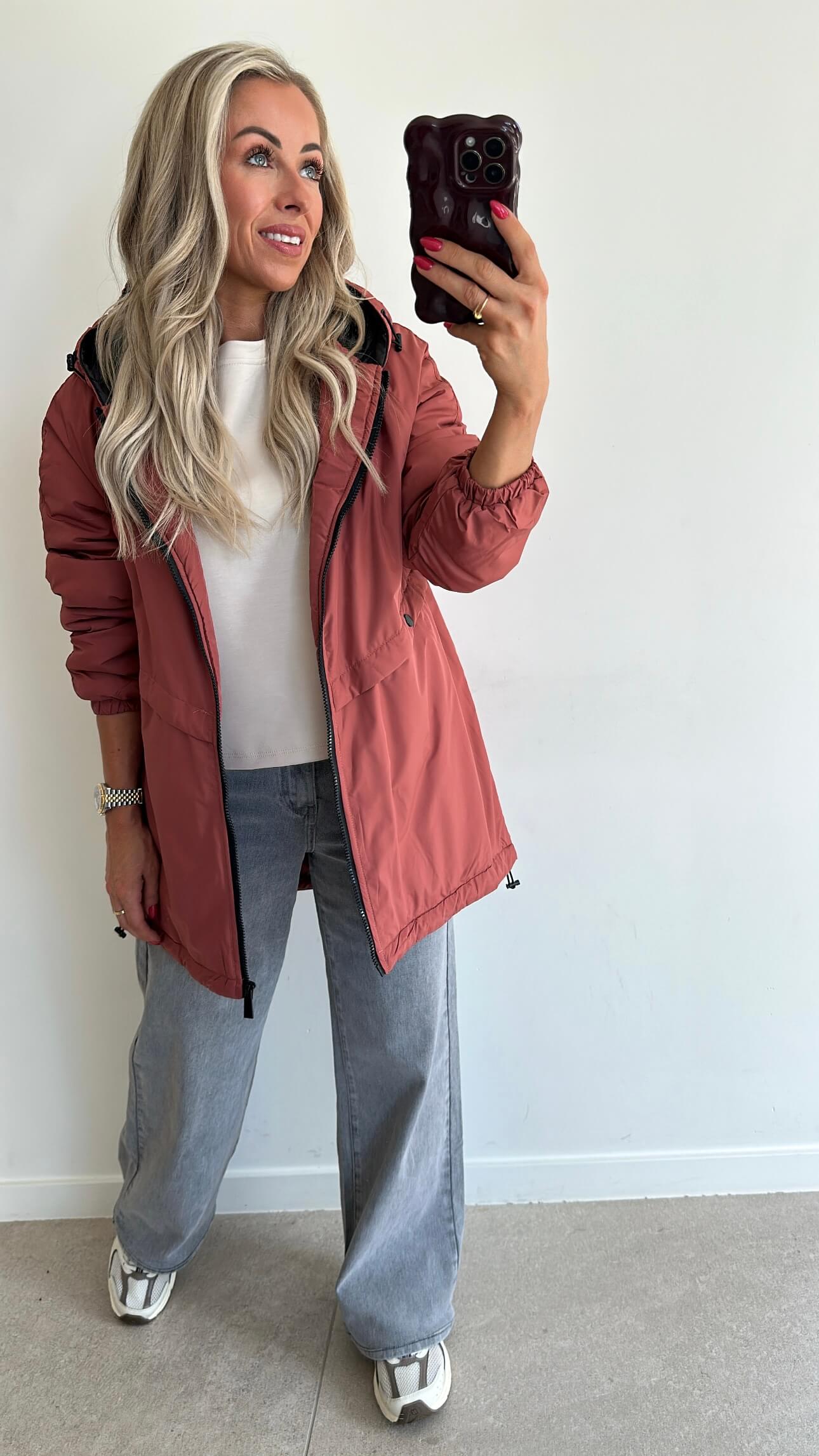 RAINY Coat - terracotta