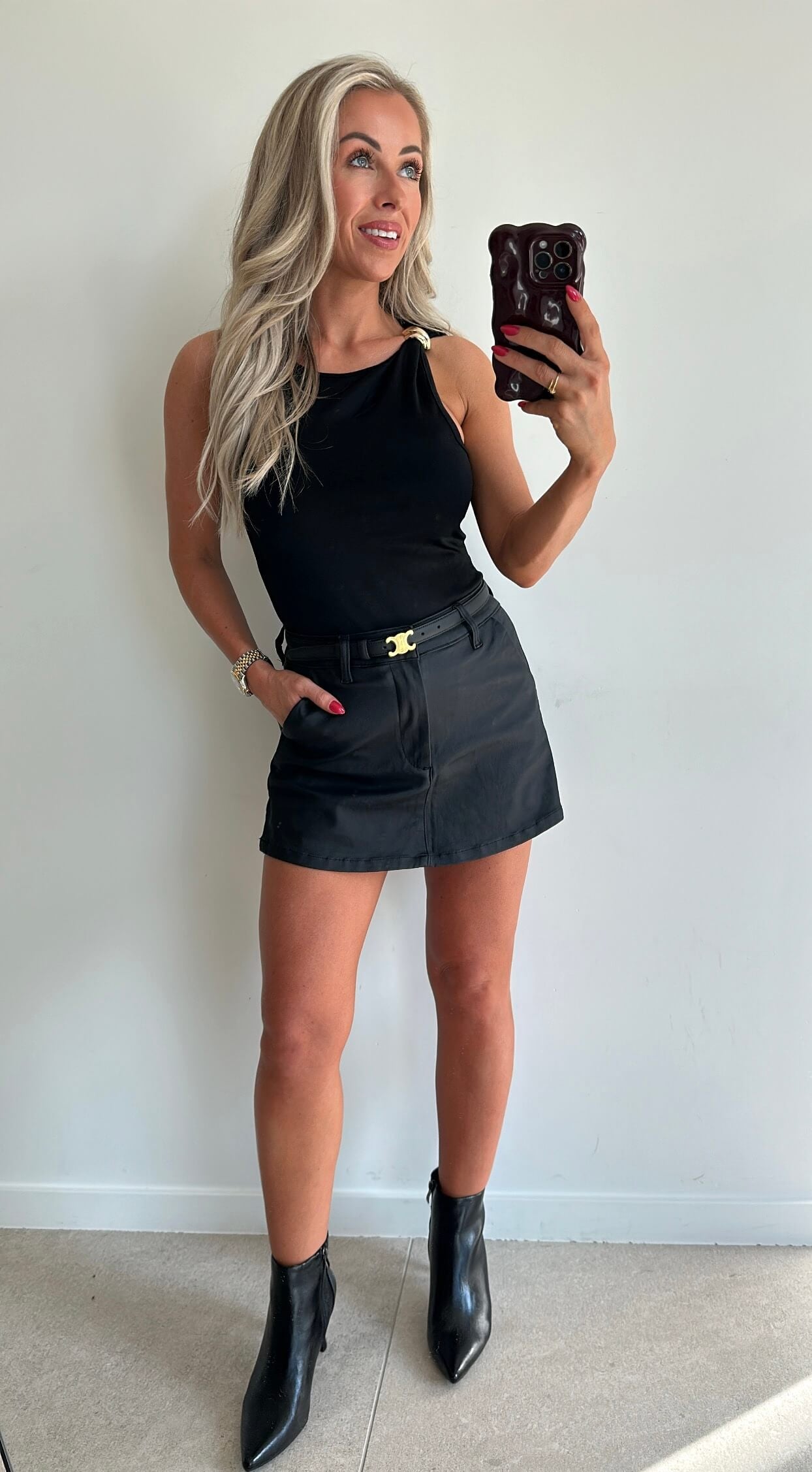 HATTIE Heels - shiny black