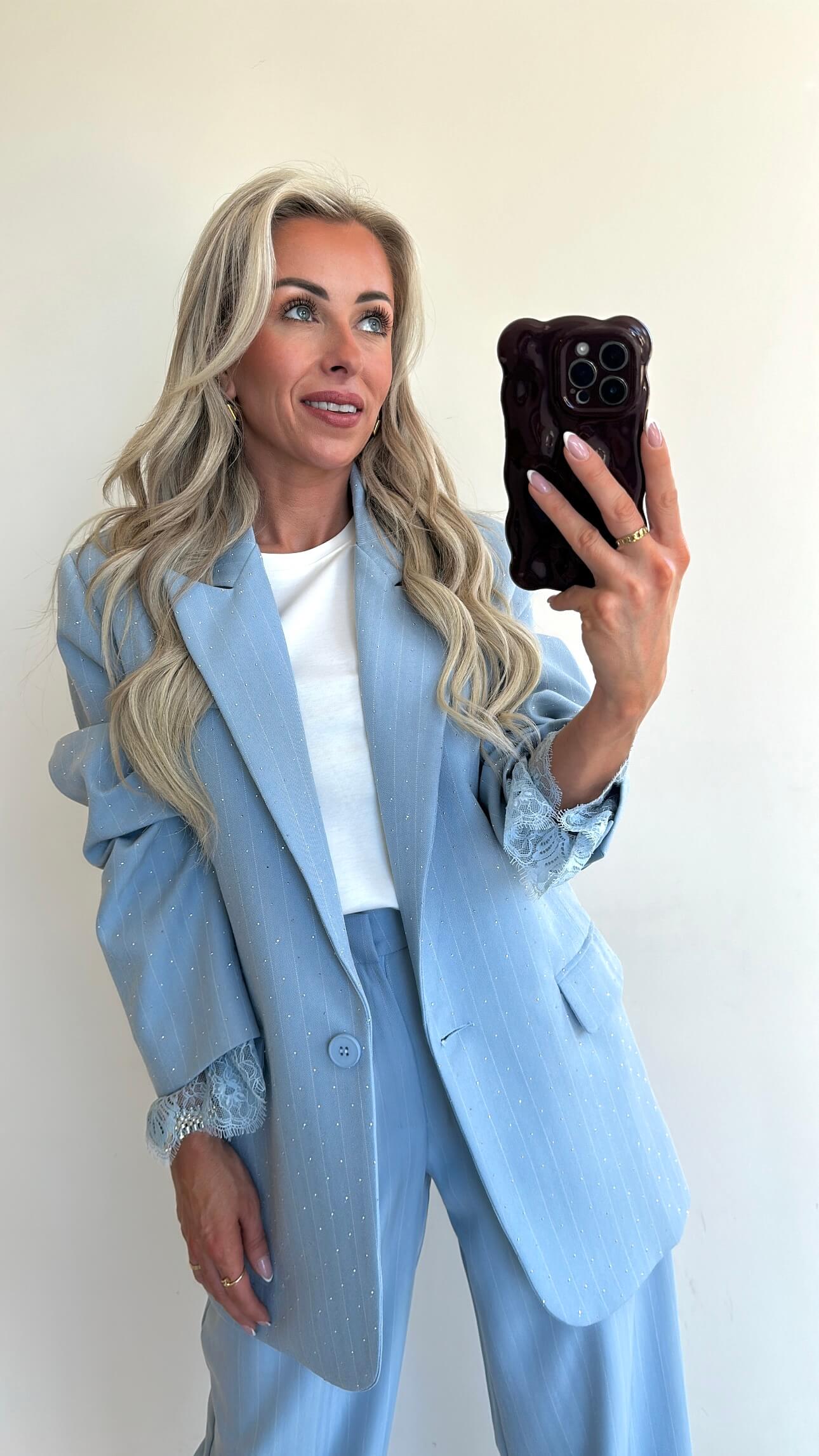 STEVIE Blazer - sky blue