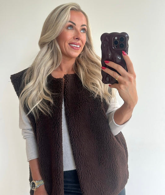 WINNIE Gilet - choco