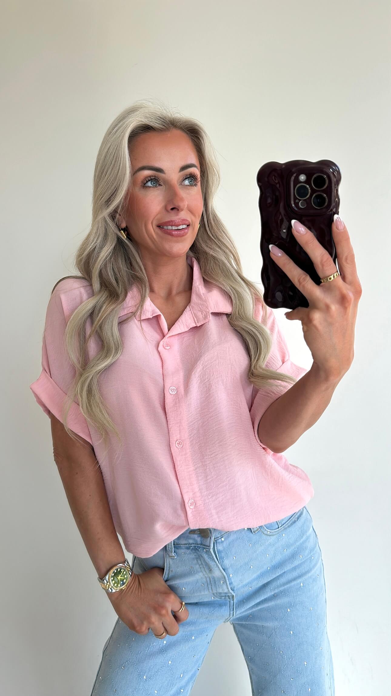 MOLLIE Blouse - pinky peach
