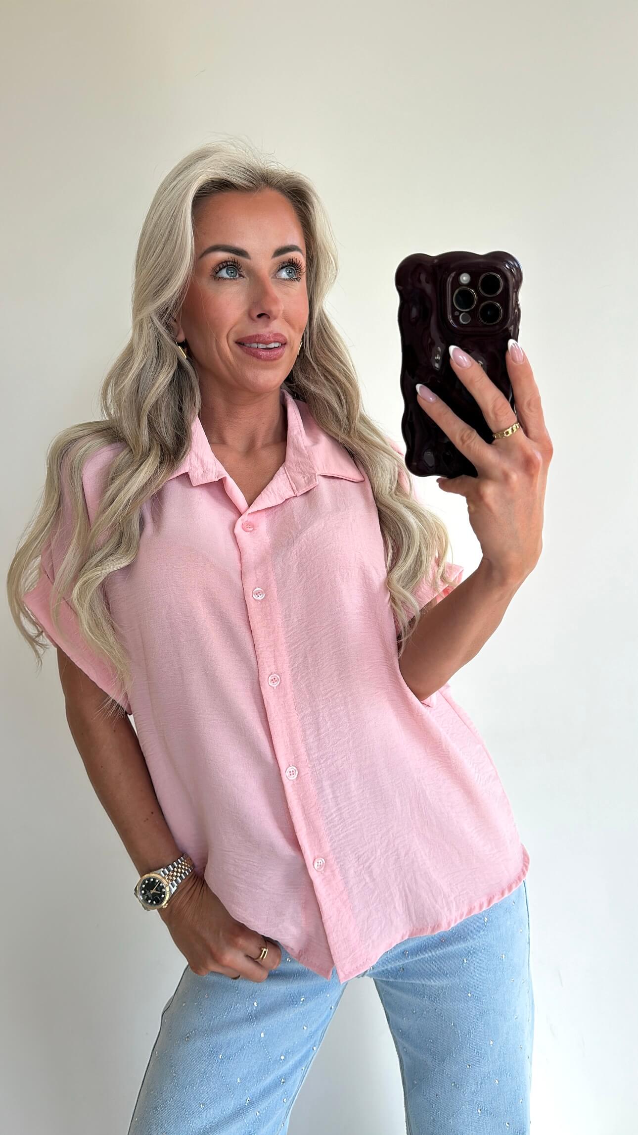 MOLLIE Blouse - pinky peach