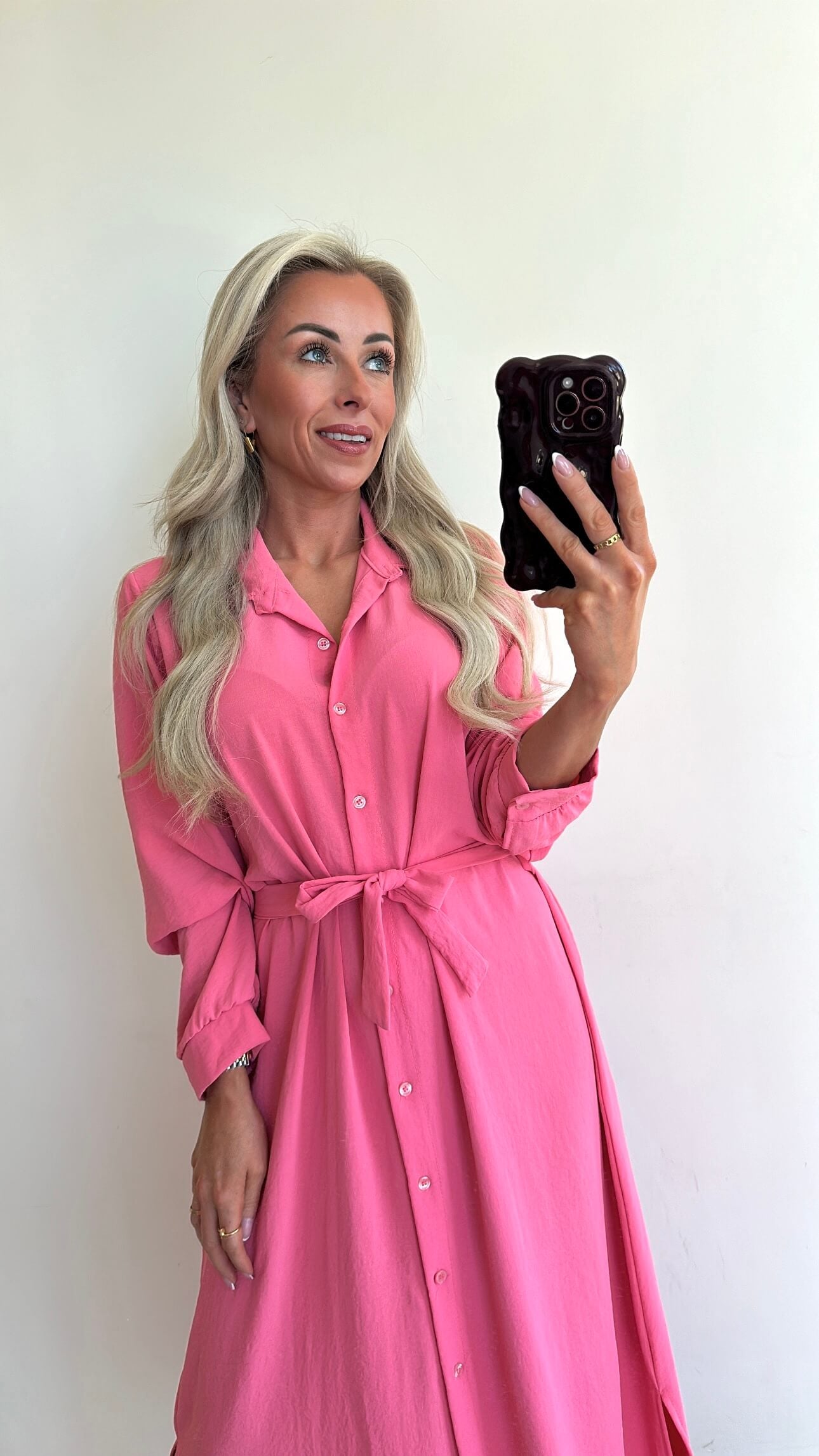 SOPHIE Dress Long - flamingo