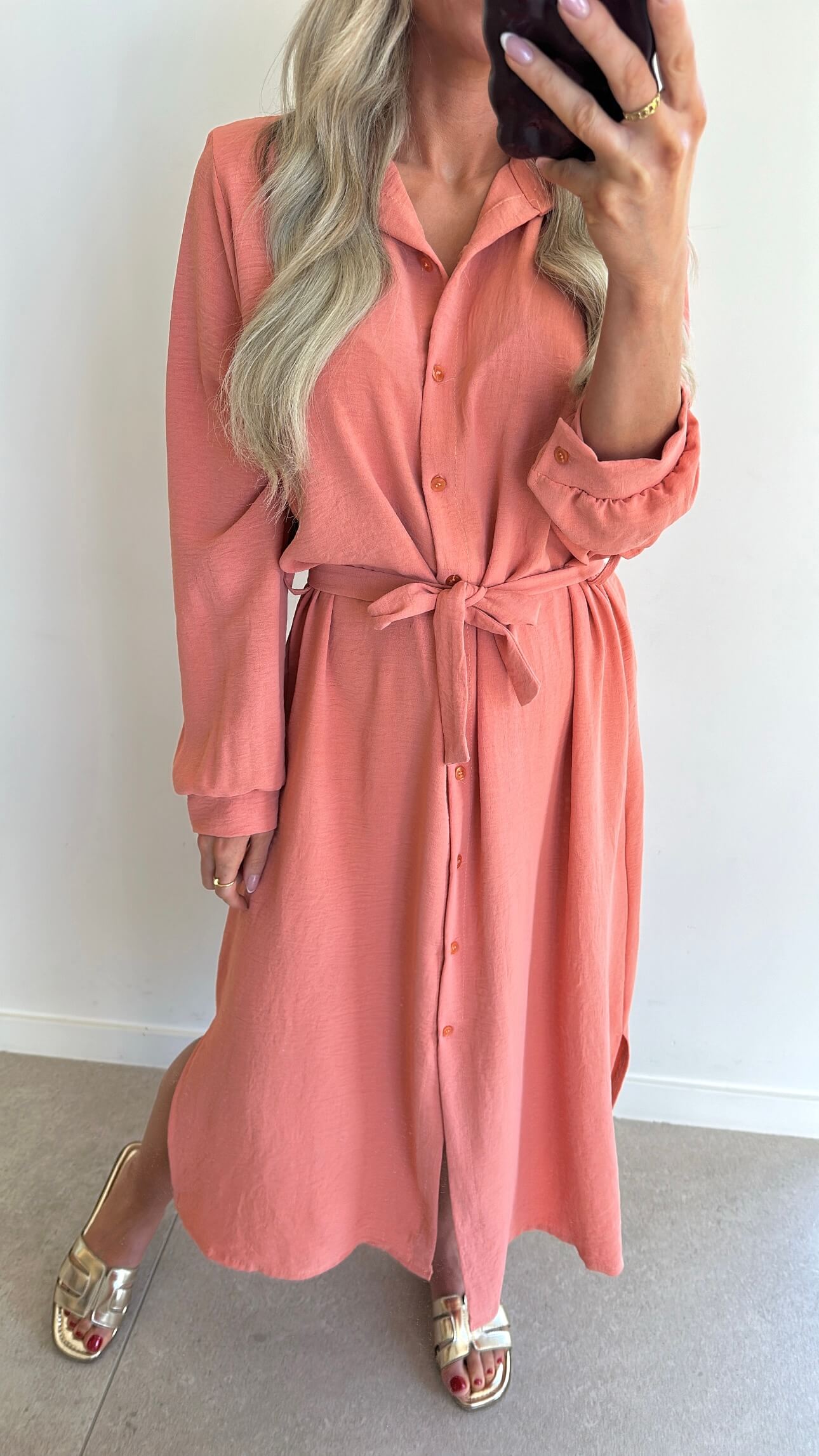 SOPHIE Dress Long - terracotta