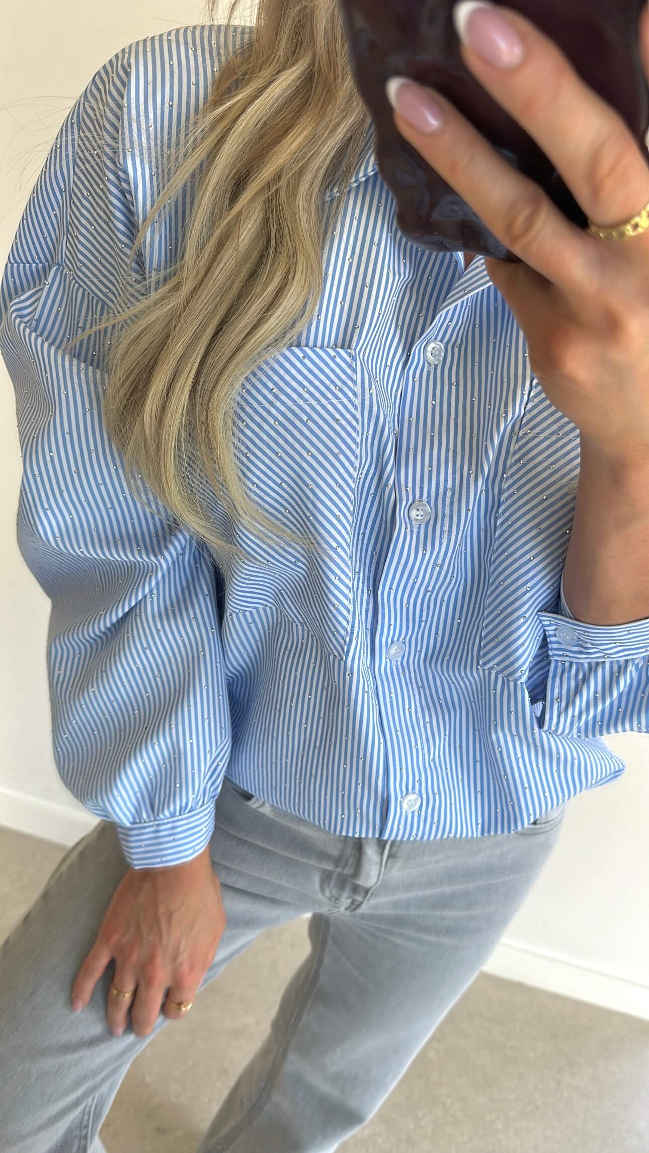 BELLA Blouse - light blue