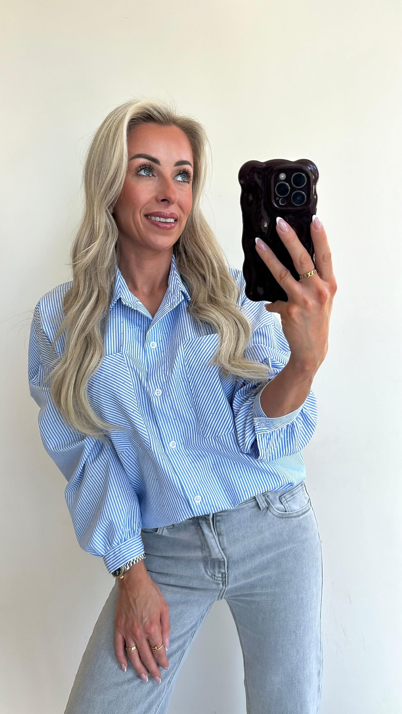 BELLA Blouse - light blue