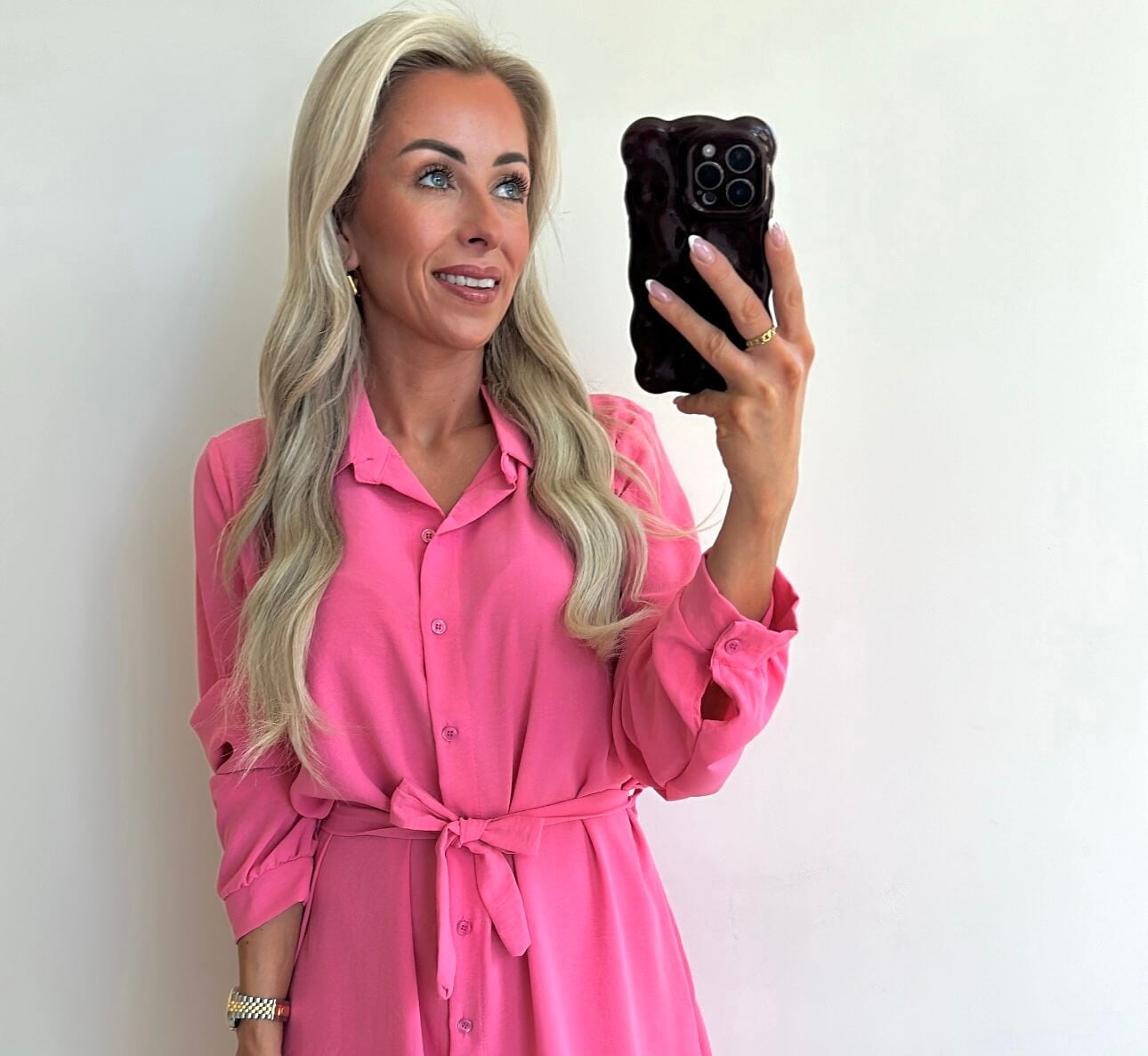 SOPHIE Dress Short - flamingo