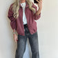 JACKIE Jacket - washed burgundy
