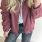 JACKIE Jacket - washed burgundy