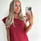 TRIXIE T-shirt Dress - bordeaux