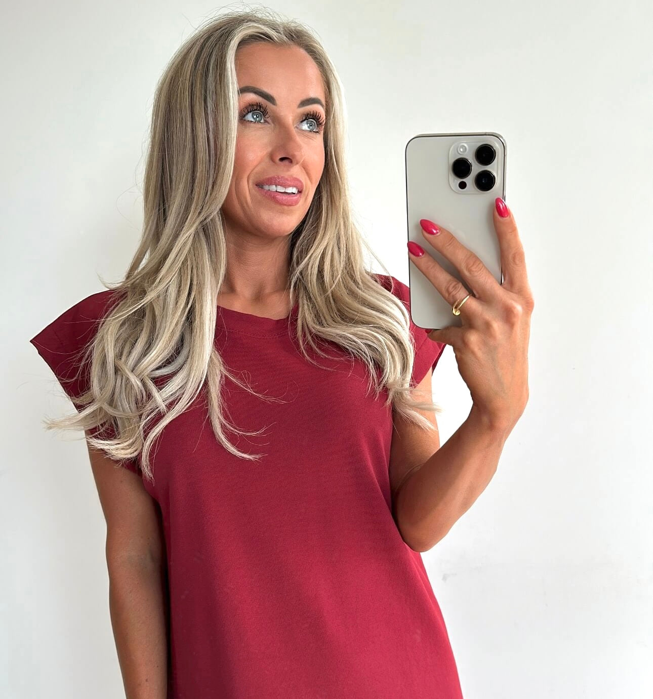 TRIXIE T-shirt Dress - bordeaux