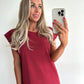 TRIXIE T-shirt Dress - bordeaux