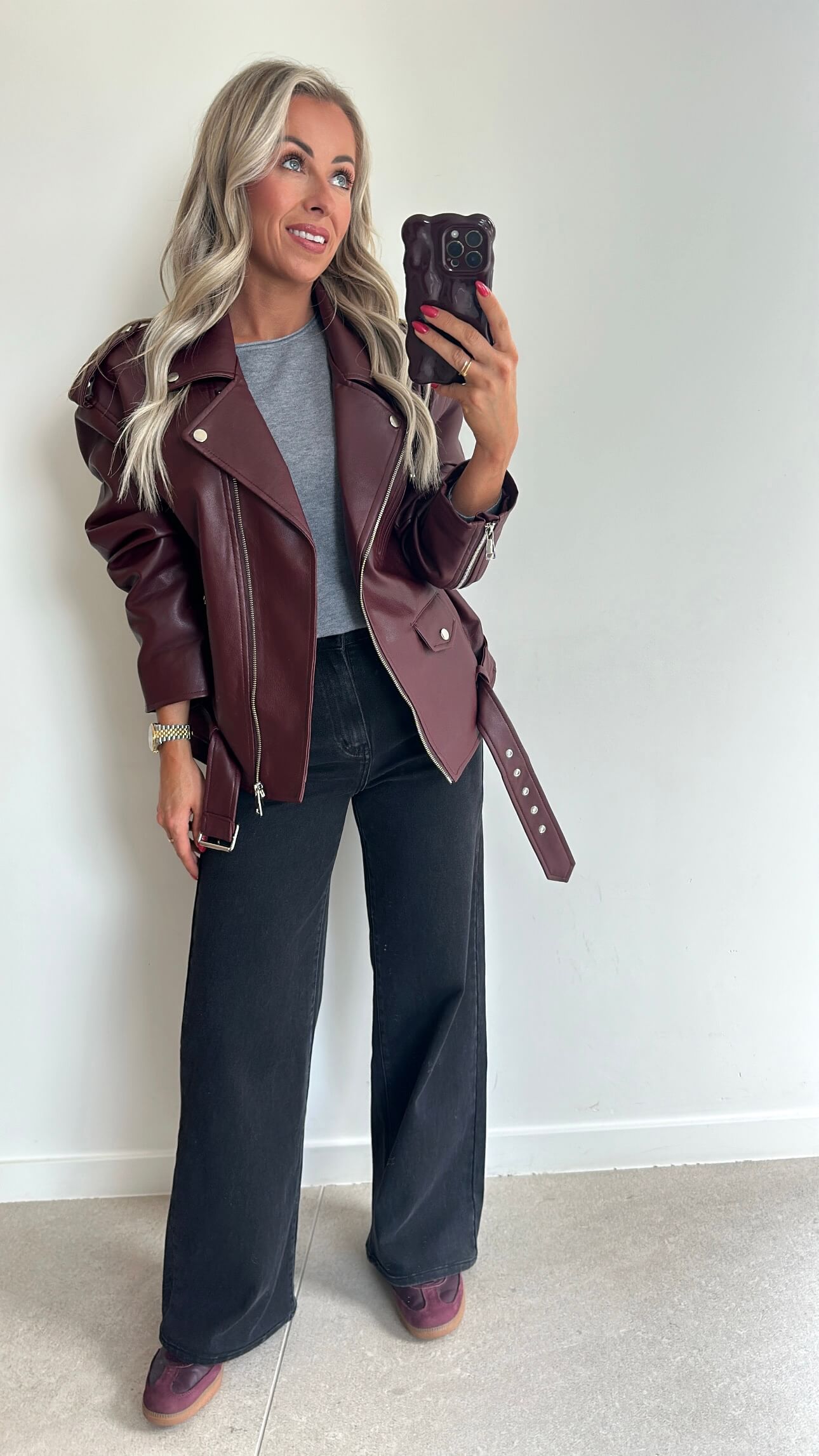 JAIMIE Jacket - burgundy