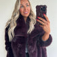 CAMILLA Coat - aubergine burgundy