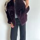 CAMILLA Coat - aubergine burgundy