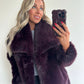 CAMILLA Coat - aubergine burgundy