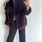 CAMILLA Coat - aubergine burgundy