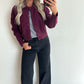 CALLIE Cardigan - burgundy