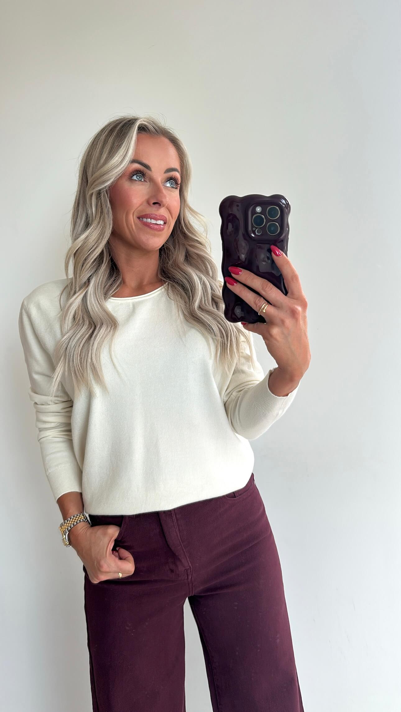 TESS Longsleeve Top - ecru