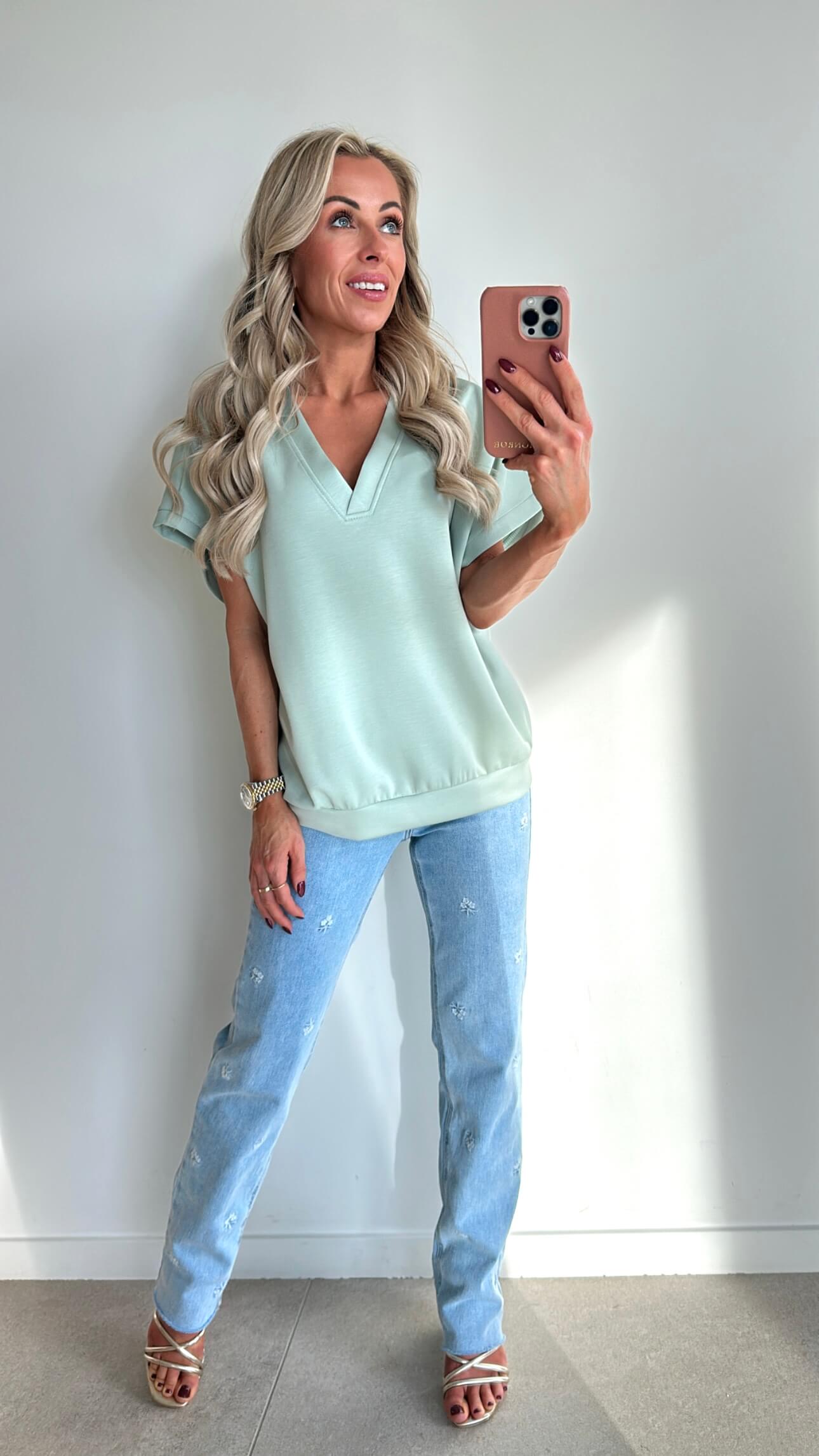 VIV Top - pastel green