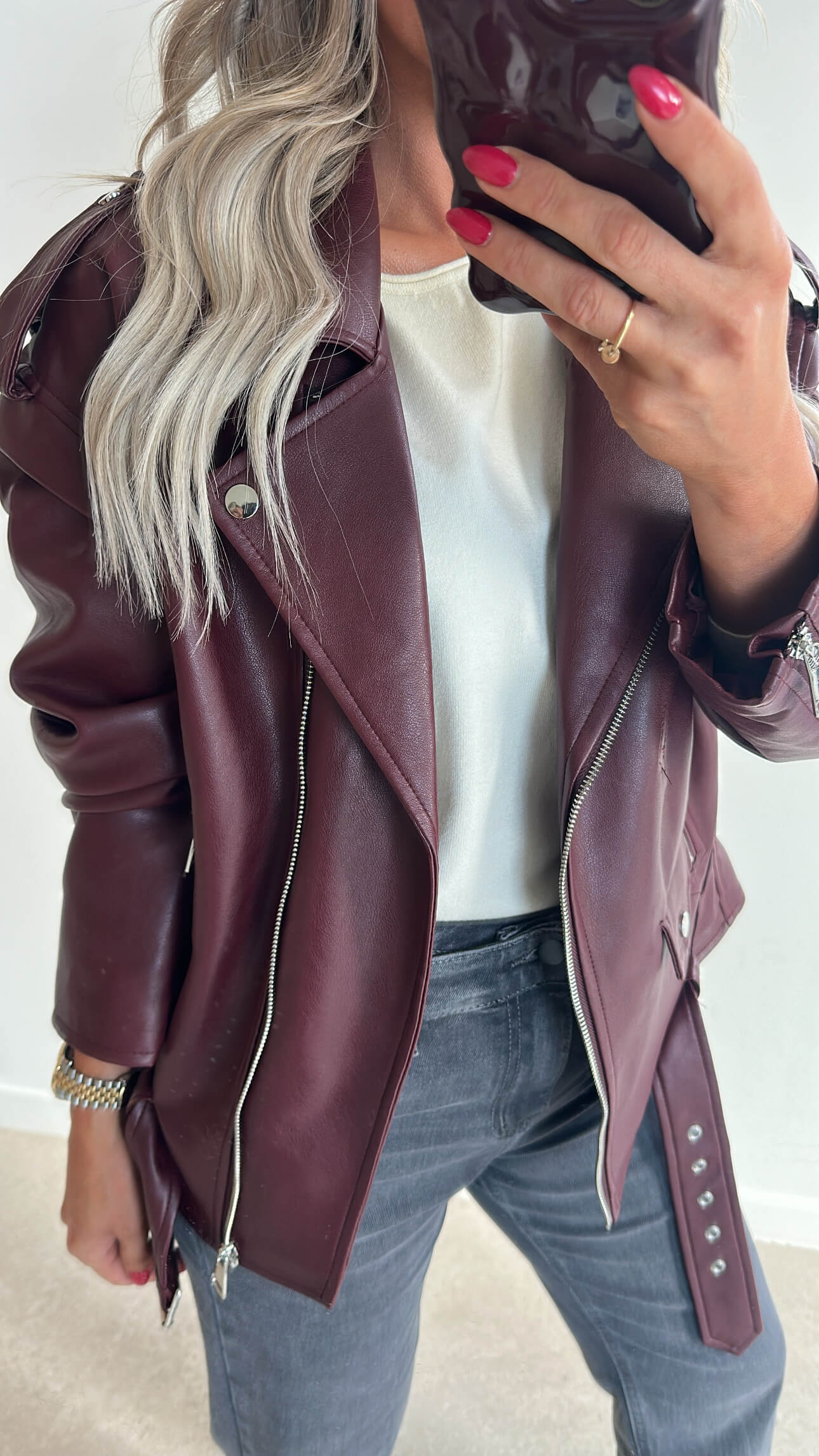 JAIMIE Jacket - burgundy