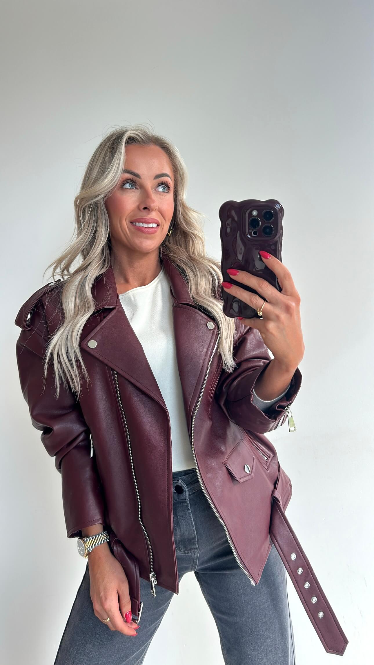 JAIMIE Jacket - burgundy
