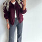 BONNIE Bomber - burgundy
