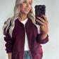 BONNIE Bomber - burgundy
