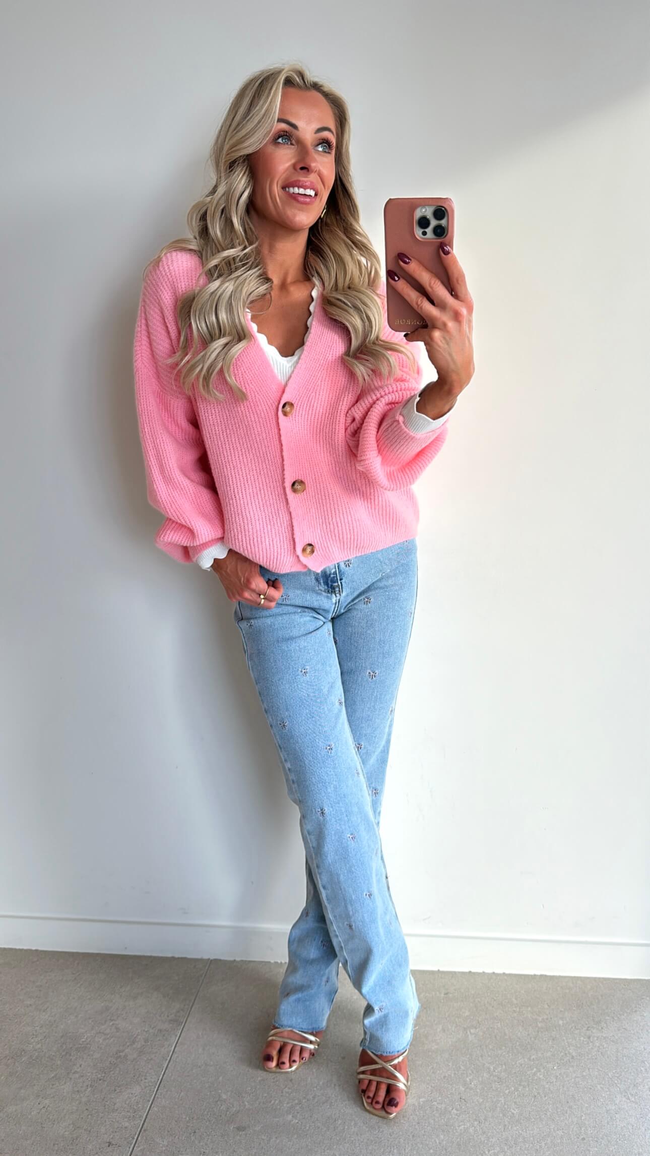 CAMILLE Cardigan - sweet pink